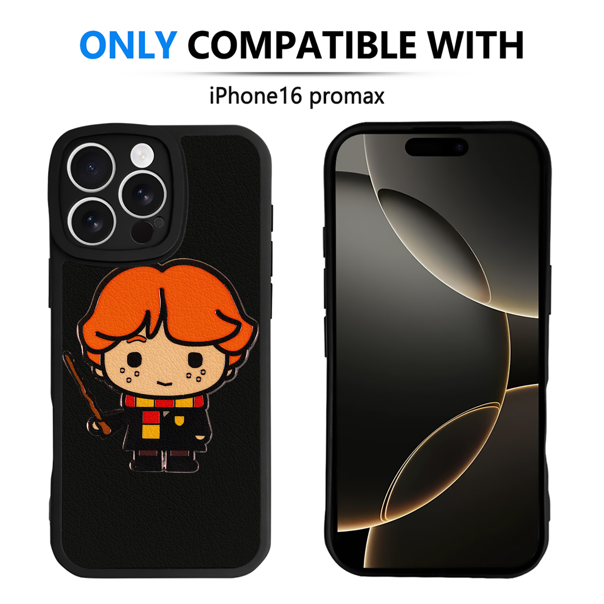 （画像用） Harry Potter ハリー・ポッターシリーズ 【iPhone 16シリーズ対応】シリコンスマホケース（レザー調） 材質：シリコン